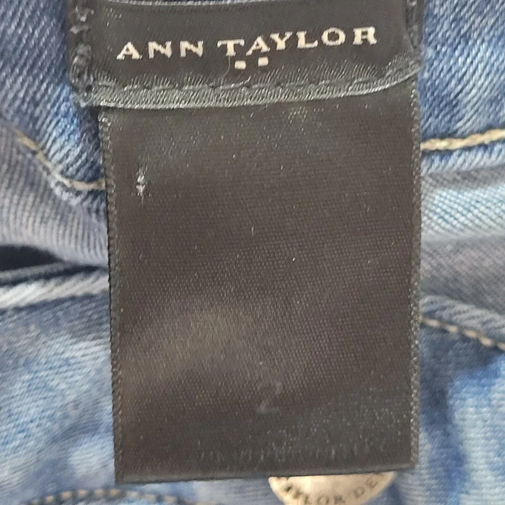 Ann Taylor Skinny Jeans Womens Size 2 Blue Denim Light Wash Skinny Ankles‎